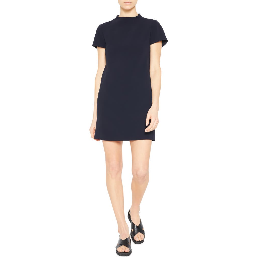 Theory Jasneah Admiral Crepe Mini Dress - Exclusive In Deep Navy