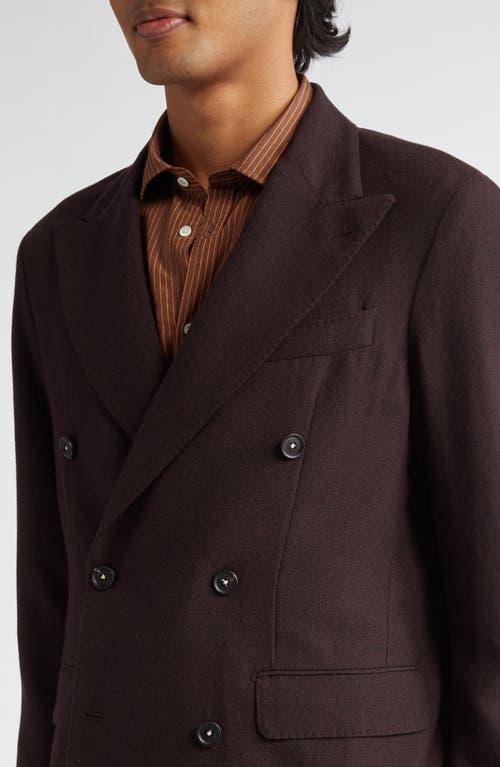 Shop Massimo Alba Double Breasted Wool Sport Coat In Lava