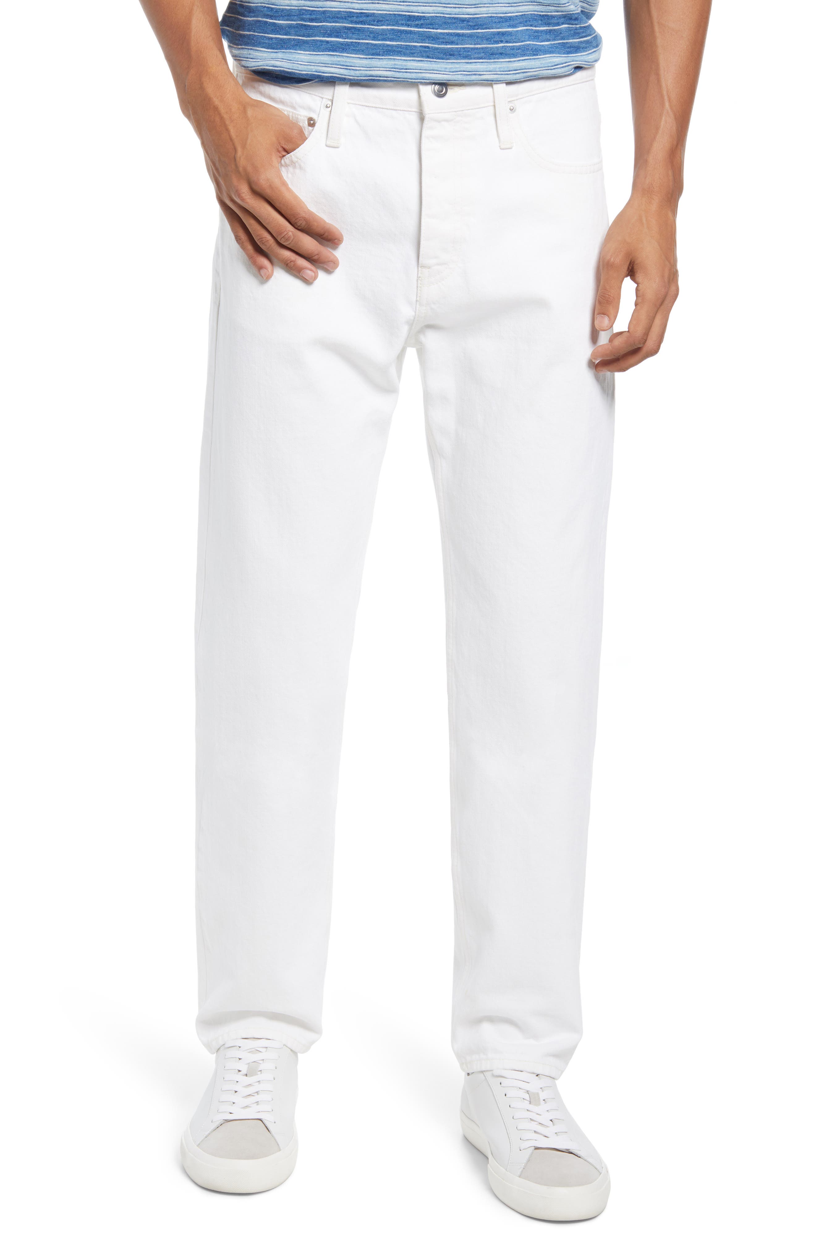 nordstrom mens white jeans