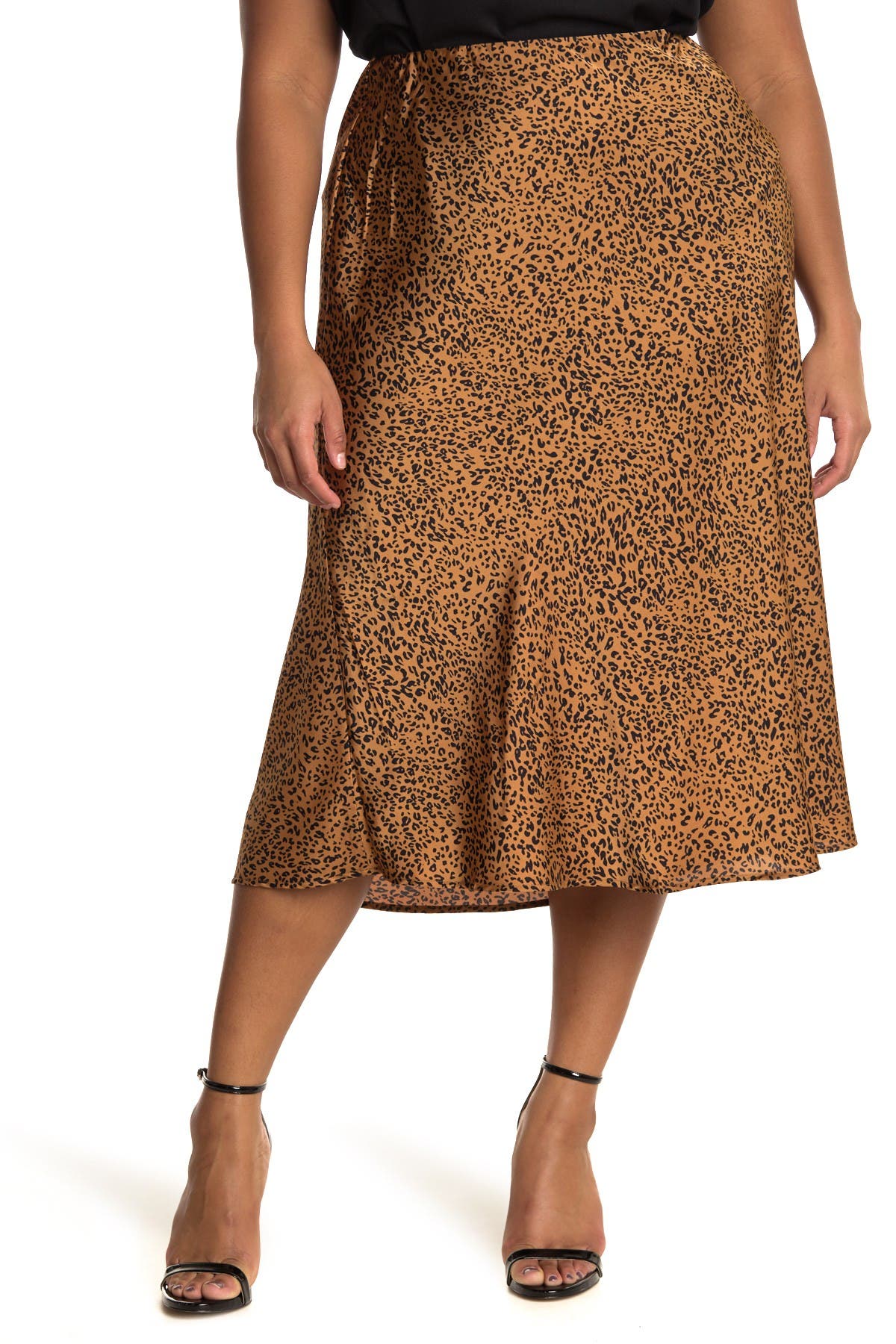 sanctuary cheetah midi skirt