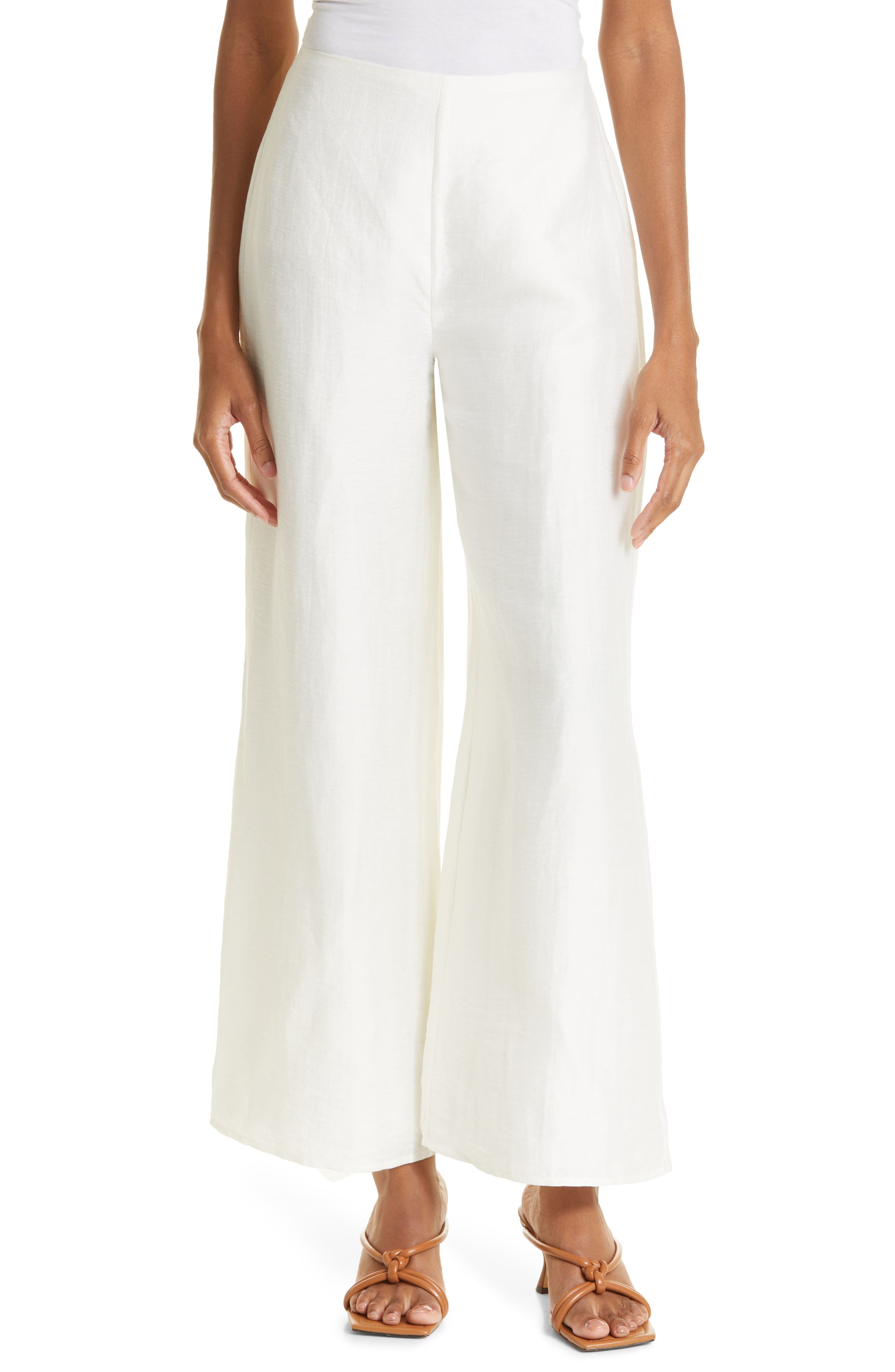 Cult Gaia Kora Linen \u0026 Silk Wide Leg 