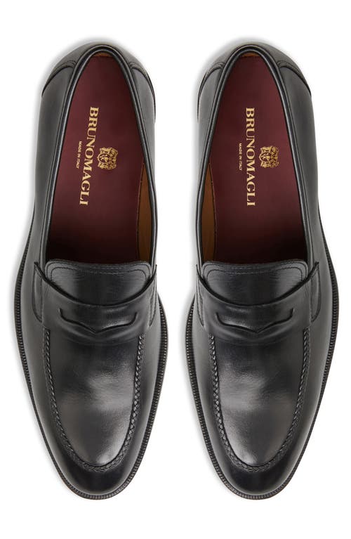 Shop Bruno Magli Arden Penny Loafer In Black