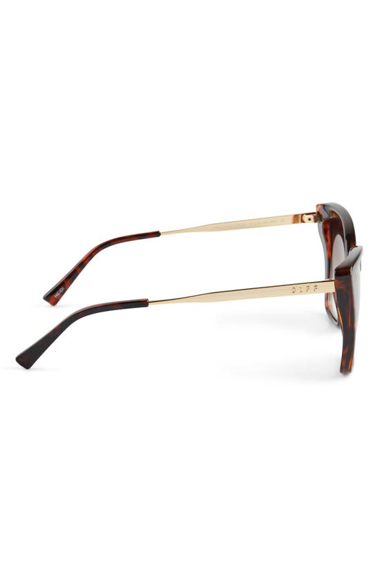 Shop Diff Heidi 56mm Cat Eye Sunglasses In Black Brown Tort Brown