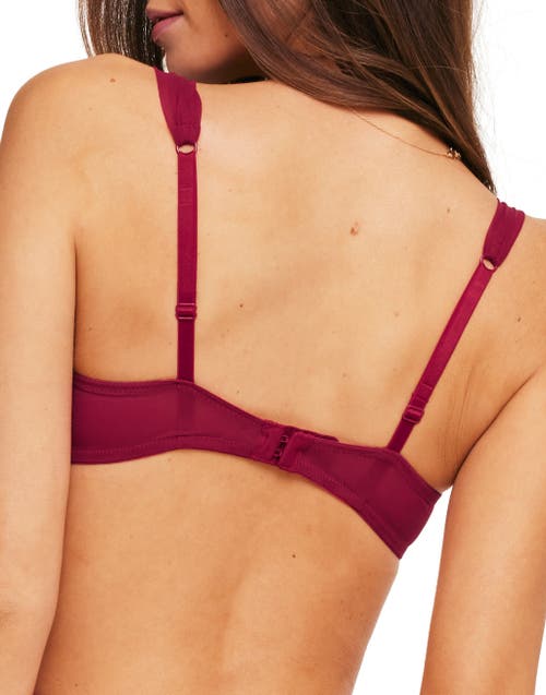 Adore Me Sofia Contour Demi Bra In Dark Red