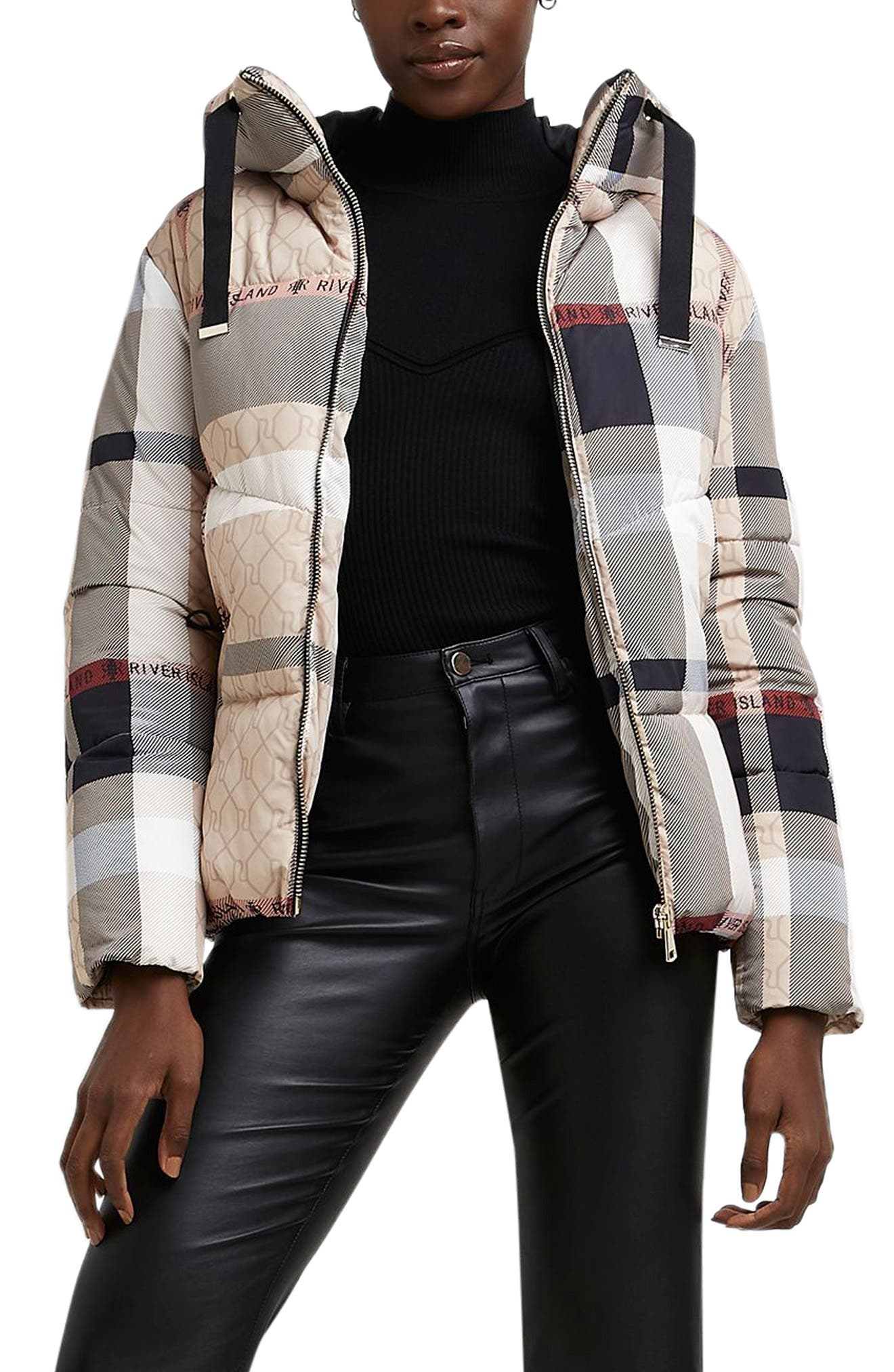 river island padded coat