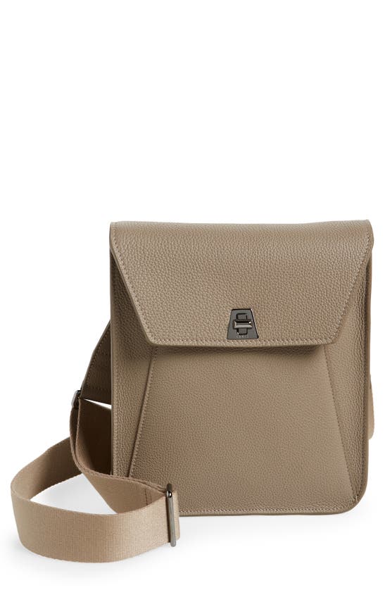 Akris Small Anouk Leather Crossbody Bag In 085 Taupe