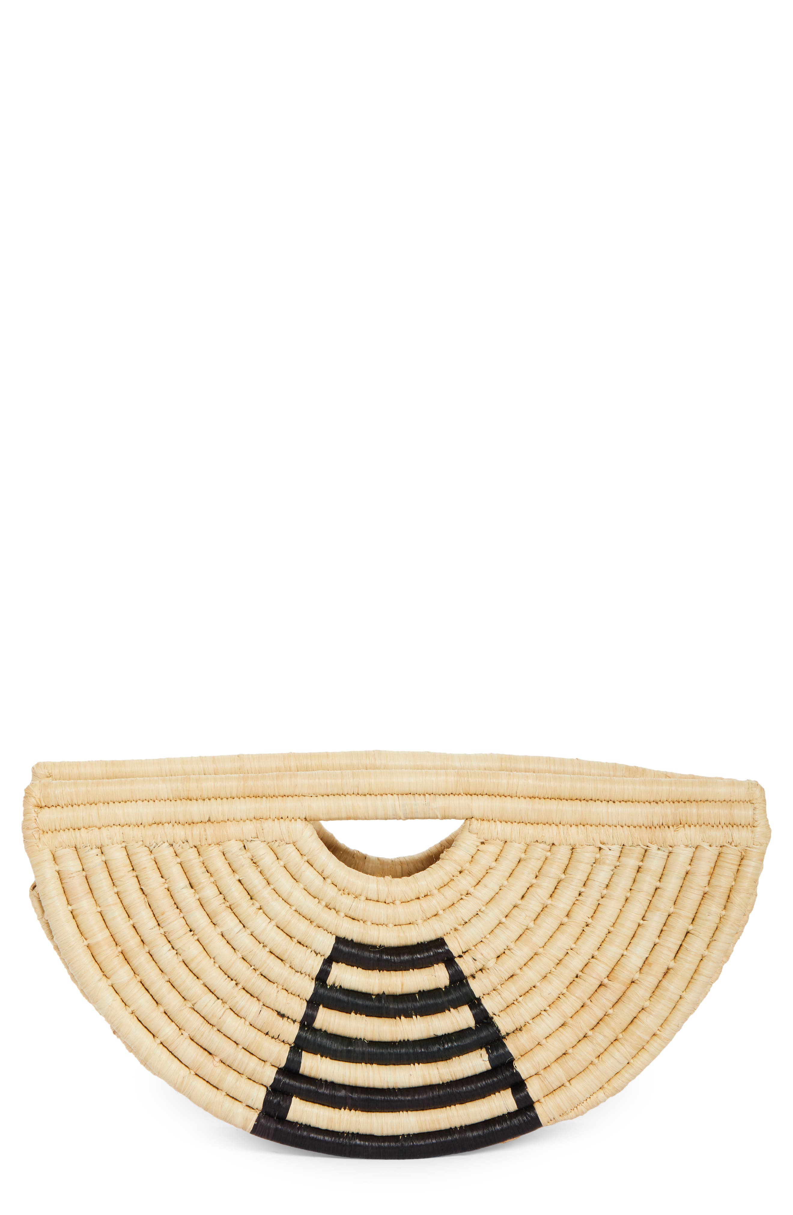 EILAF Mini Half Moon Woven Handbag in Natural Beige 