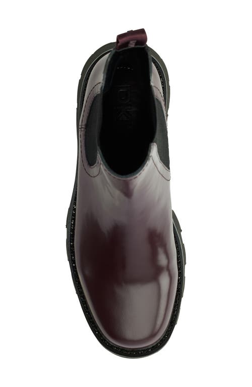 Shop Dkny Senni Lug Sole Chelsea Boot In Wine