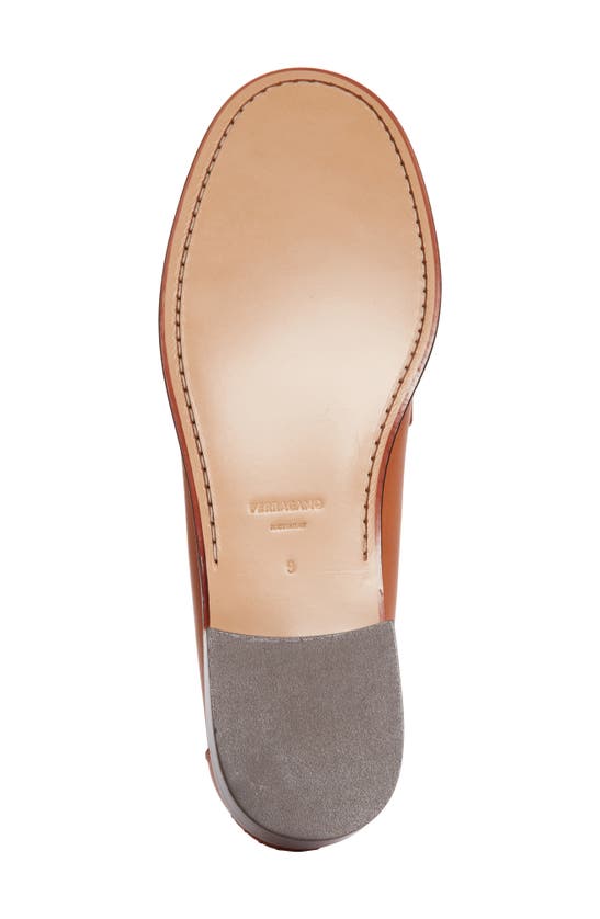 Shop Ferragamo Maryan 2 Loafer In Cuoio