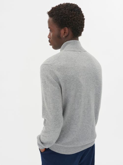 GOBI CASHMERE GOBI CASHMERE FULL ZIP STAND COLLAR CARDIGAN 