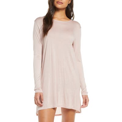 Natori Avalon Modal Sleep Shirt, Beige (Nordstrom Exclusive)
