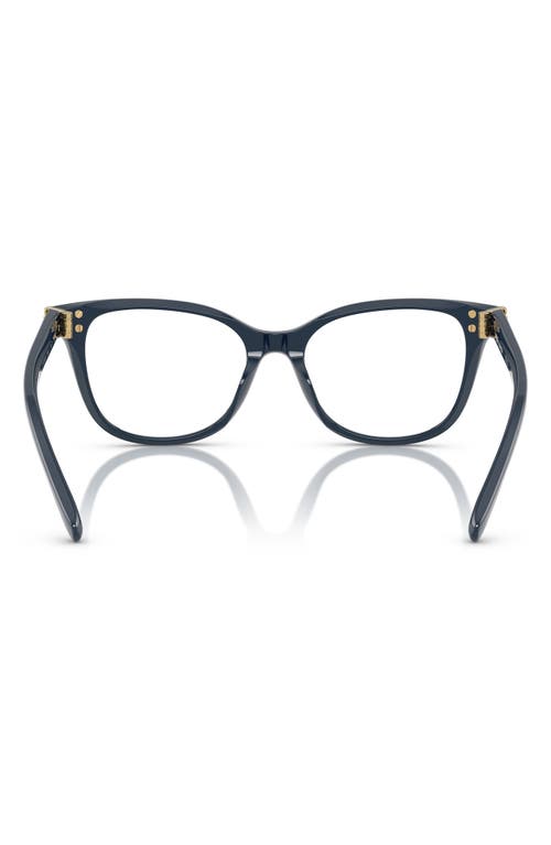 Tory Burch 51mm Square Optical Glasses In Navy