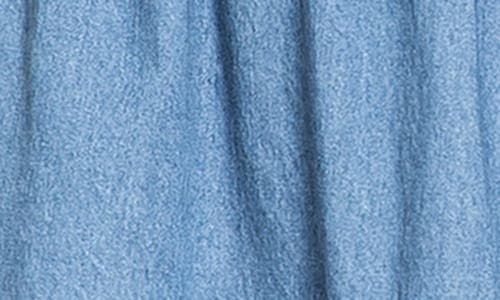 Standards & Practices Plus Size Tiered Denim Midi Dress In Blue Rinse