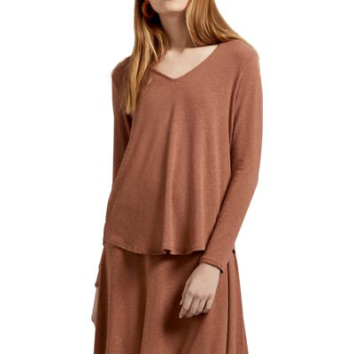 Michael Stars Bonnie Tahoe Jersey V-Neck Tee