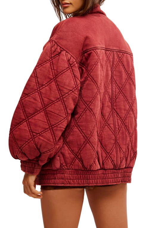 FREE PEOPLE FREE PEOPLE JUNO QUILTED COTTON JACKET 