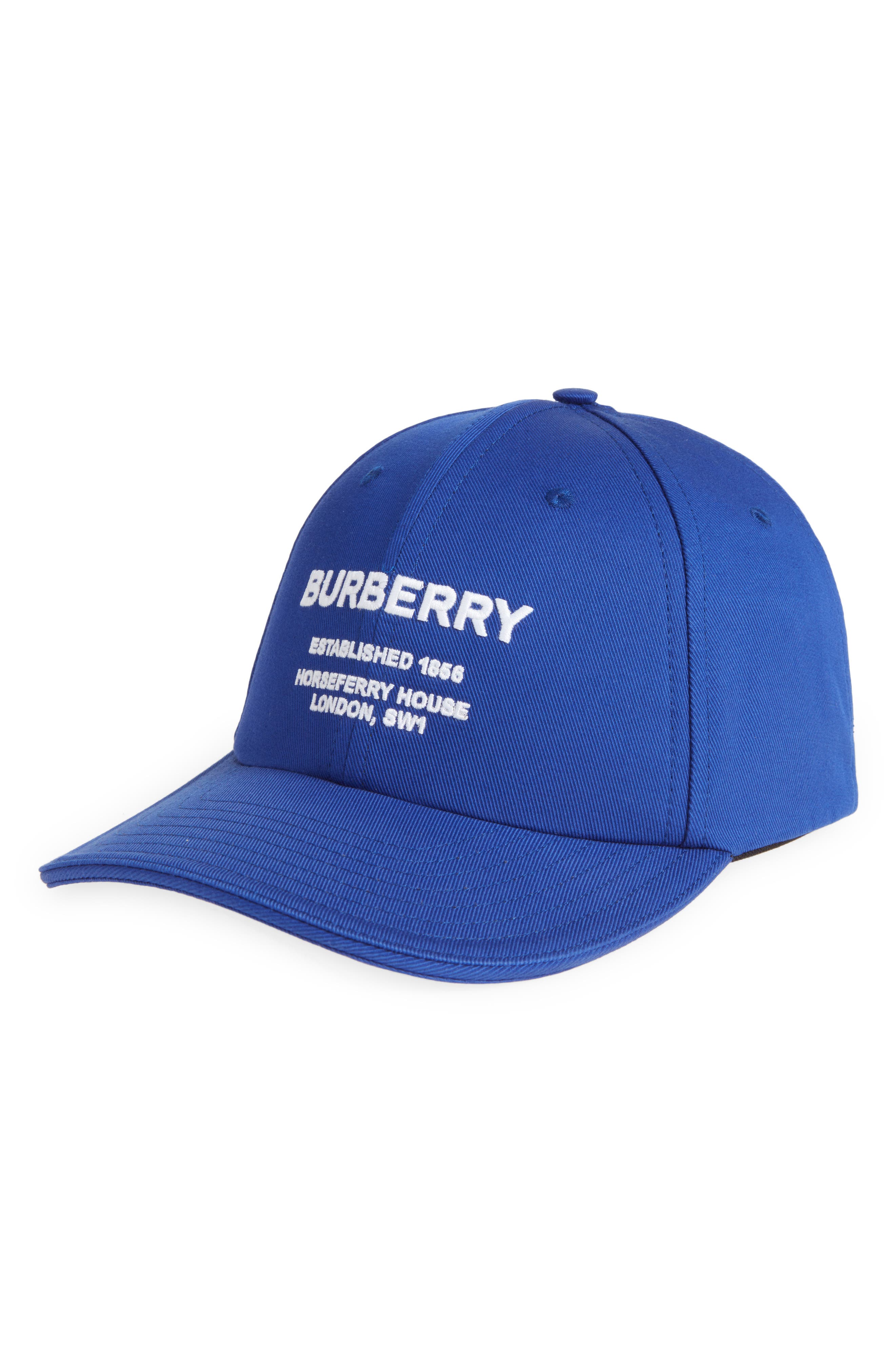 burberry hat blue
