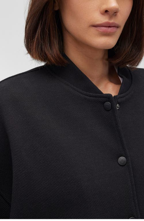 Mavi Jeans Cotton Blend Bomber Jacket In Black