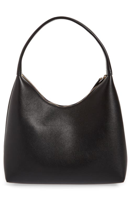 Mansur Gavriel Small Soft Candy Shoulder Bag In Black/flamma
