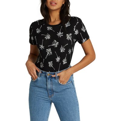 Billabong New Soul Babe Print Tee, Black