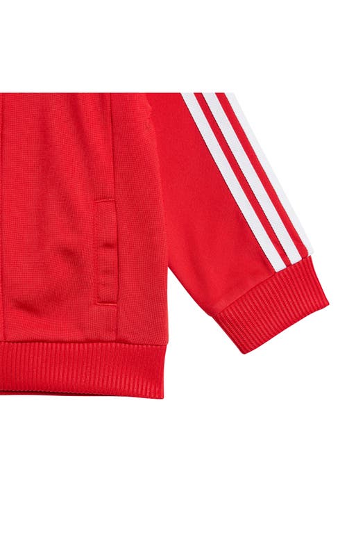 Shop Adidas Originals Adidas Kids' Adicolor Superstar Recycled Polyester Track Jacket & Pants Set In Better Scarlet