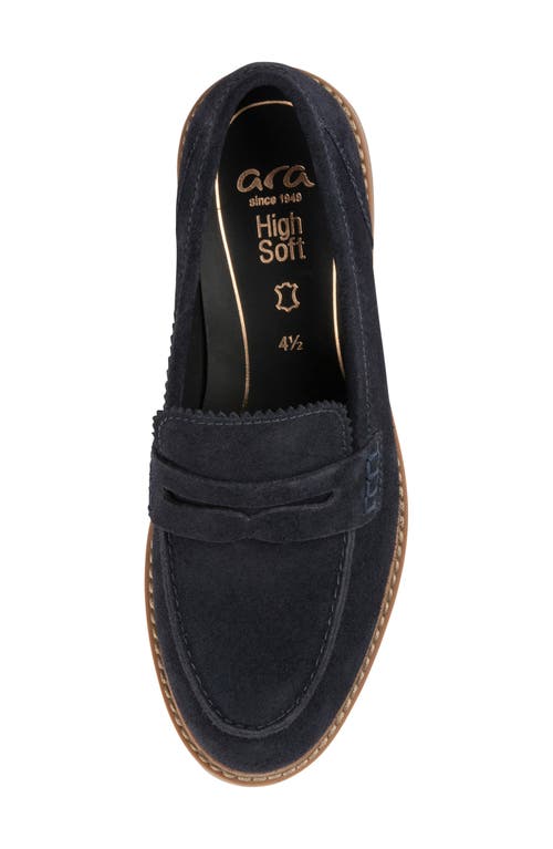 Ara Kalendra Penny Loafer In Ocean