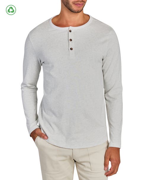 BROOKLYN BRIGADE BROOKLYN BRIGADE SOLID COTTON STRETCH LONG SLEEVE HENLEY 