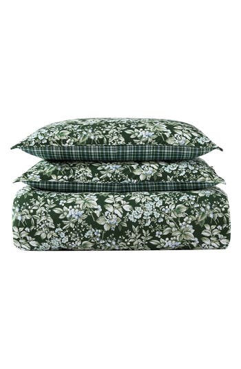 Laura Ashley Bramble Quilt & Sham Set In Forest Green
