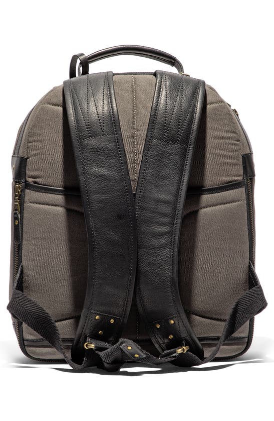 Shop Will Leather Goods Commuter Backpack In Charcoal/ Black