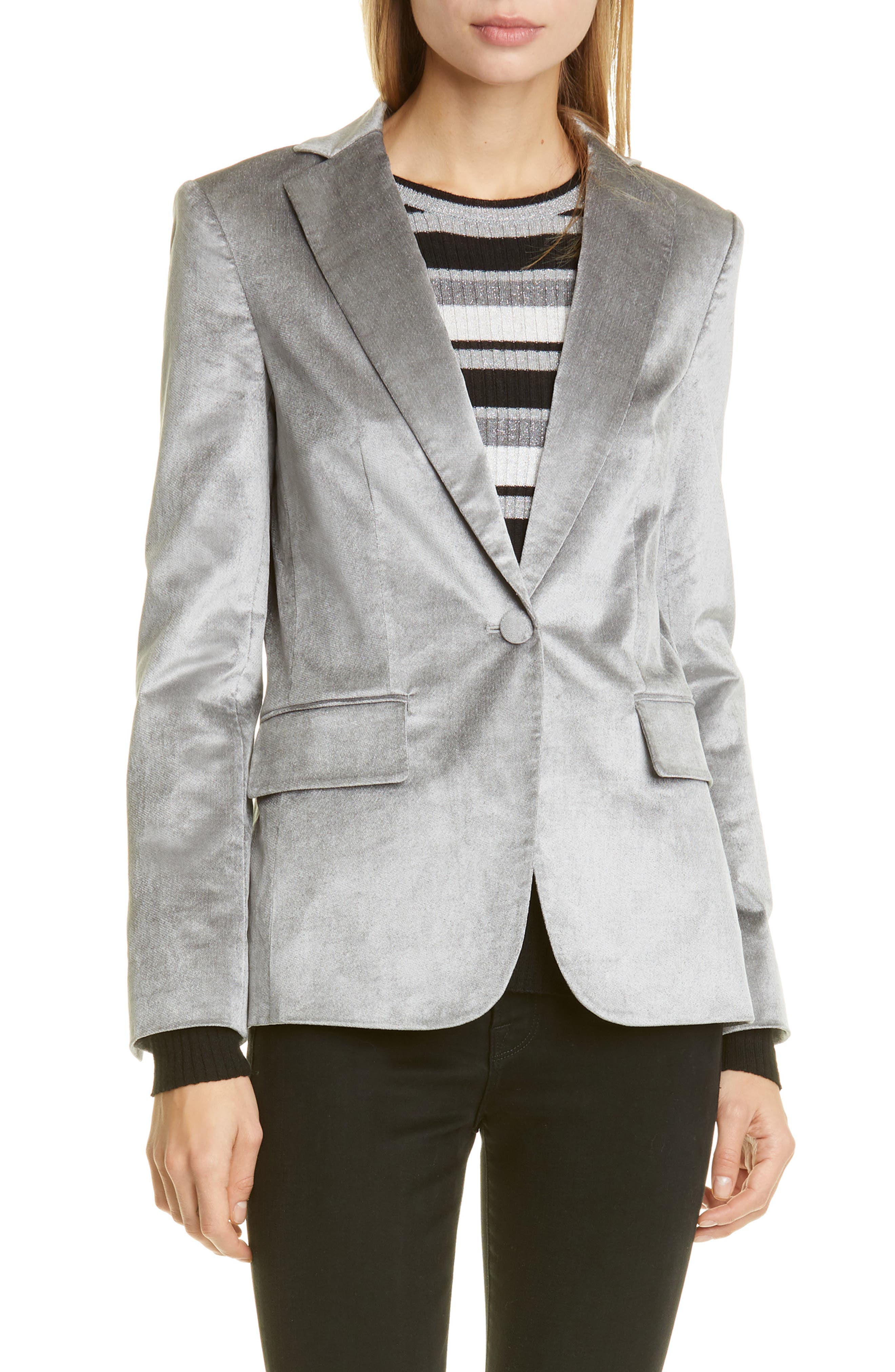 rebecca taylor snake print velvet jacket