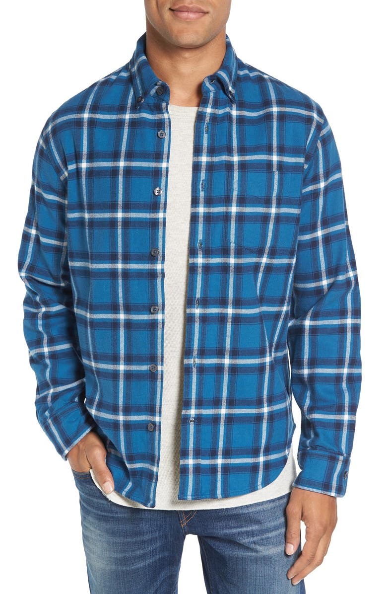 Relwen Double Faced Plaid Flannel Shirt | Nordstrom
