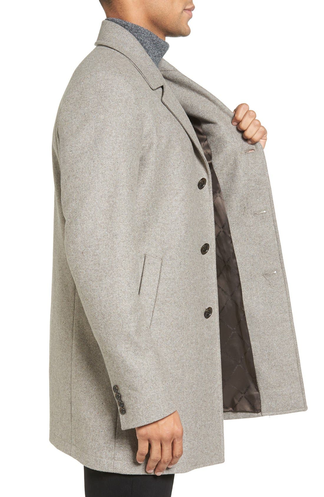 michael kors men's ghent stretch wool top coat