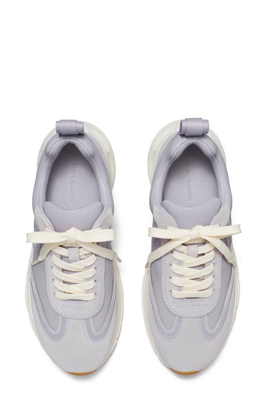 Shop Tory Burch Good Luck Sneaker In Spring Lavender