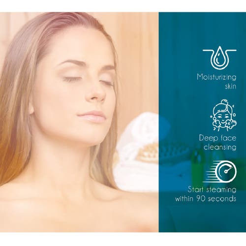 Pursonic Facial Steamer Hot Mist Moisturizing Spa In White
