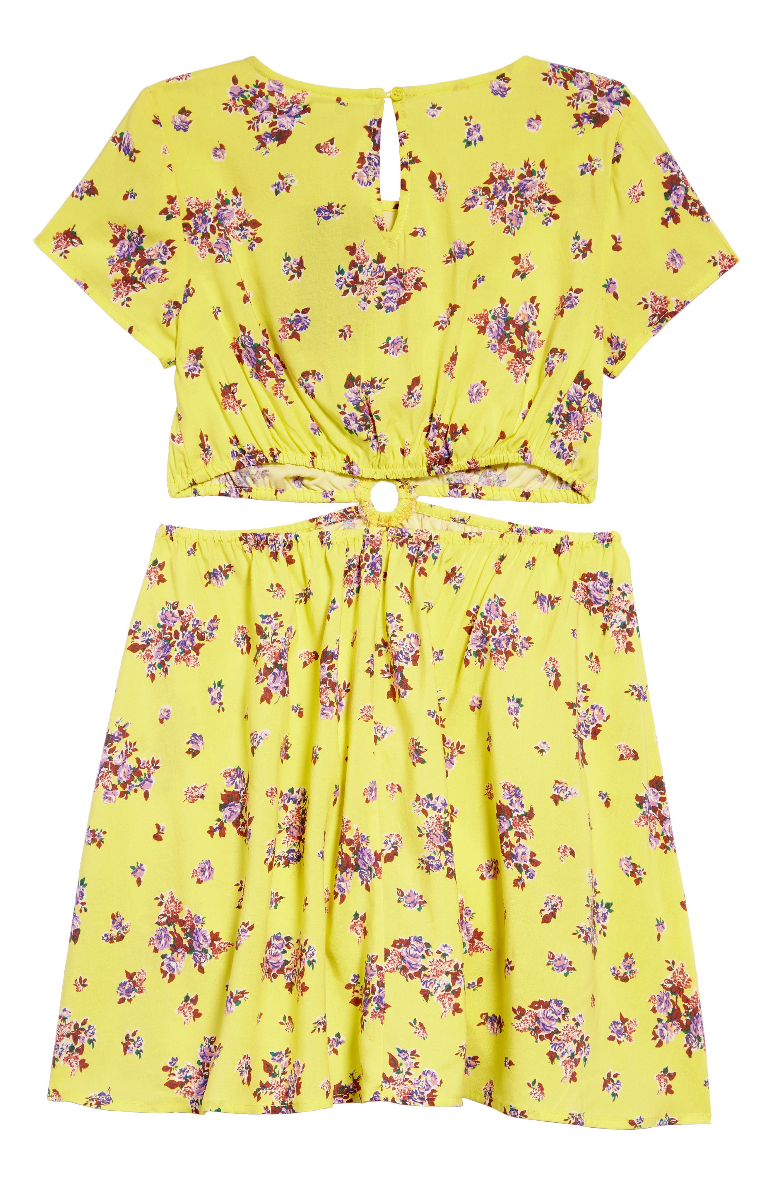 Fire Kids' Floral Cutout Dress | Nordstrom