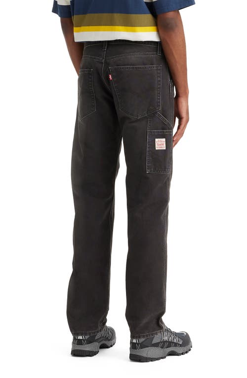 Shop Levi's 555™ Relaxed Utility Straight Leg Jeans In Darkest Night Meteor