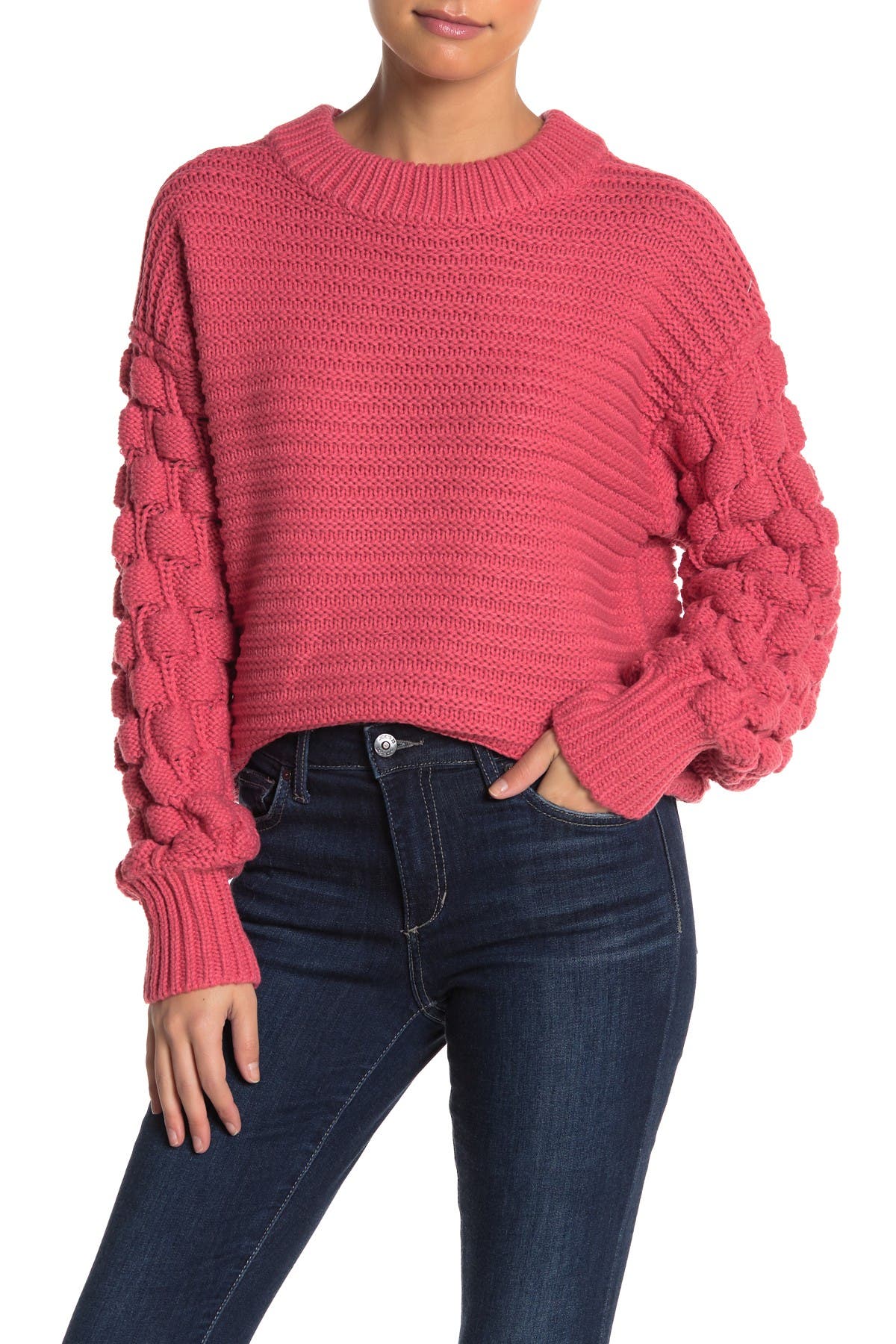 Elodie Bubble Sleeve Pullover Sweater Nordstrom Rack