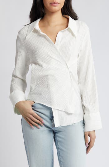 White linen outlet shirt topshop