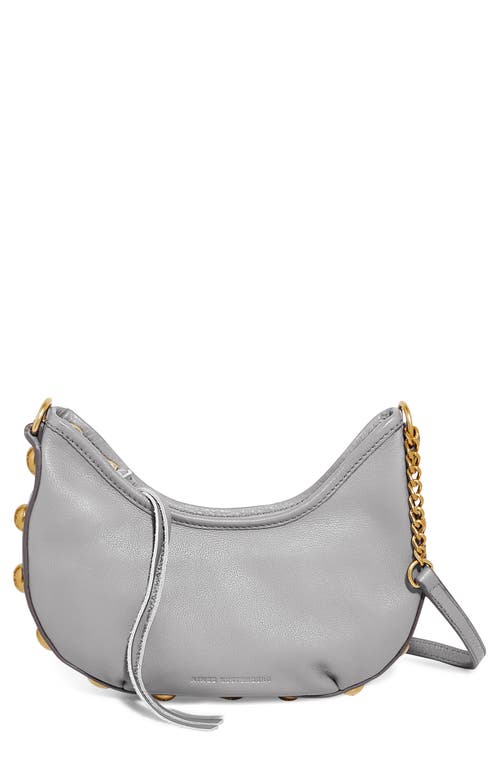 Way Out Leather Crossbody Bag in Cool Grey
