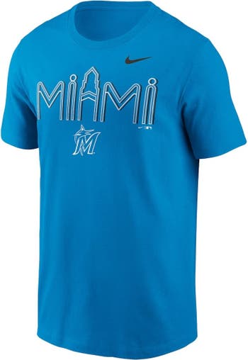 Nike Men's Nike Blue Miami Marlins City Hometown T-Shirt