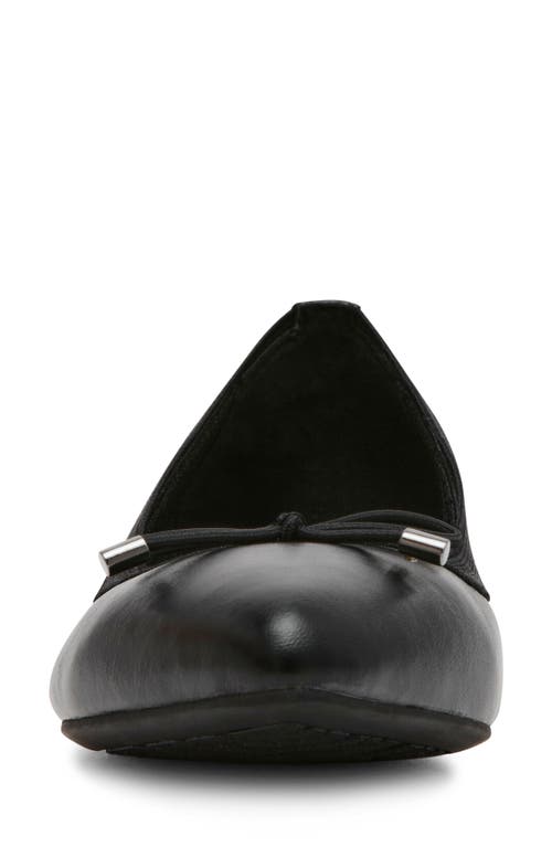 Anne Klein Ober Ballet Flat In Black Smooth