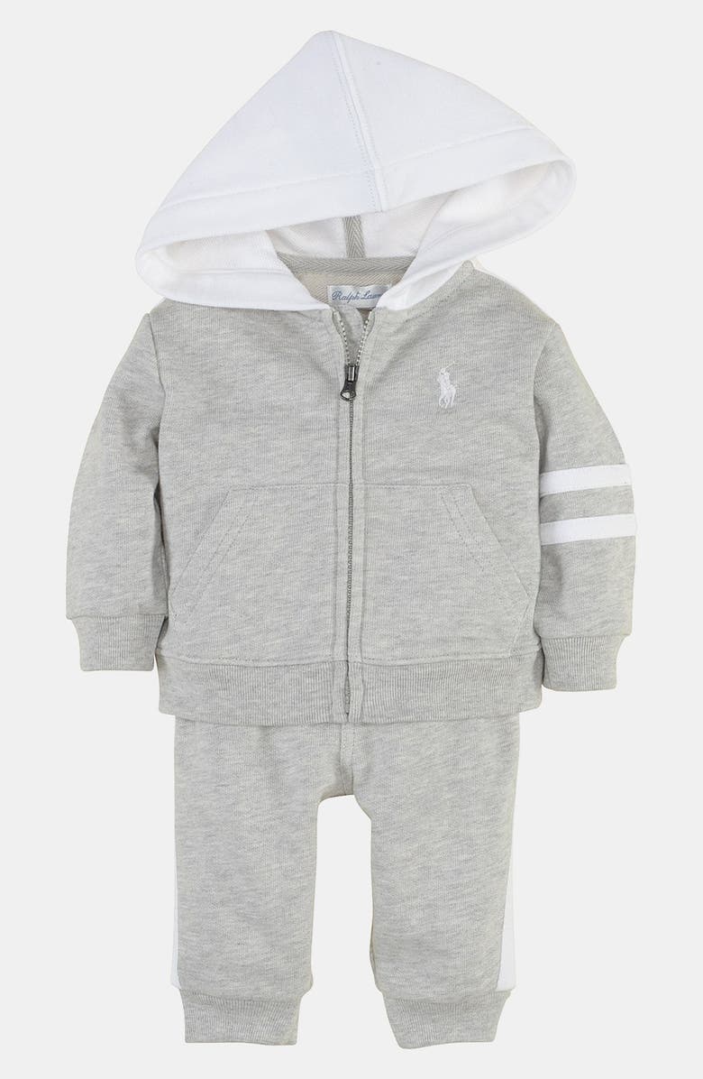 Ralph Lauren Hooded Jacket & Sweatpants (Baby Boys) | Nordstrom