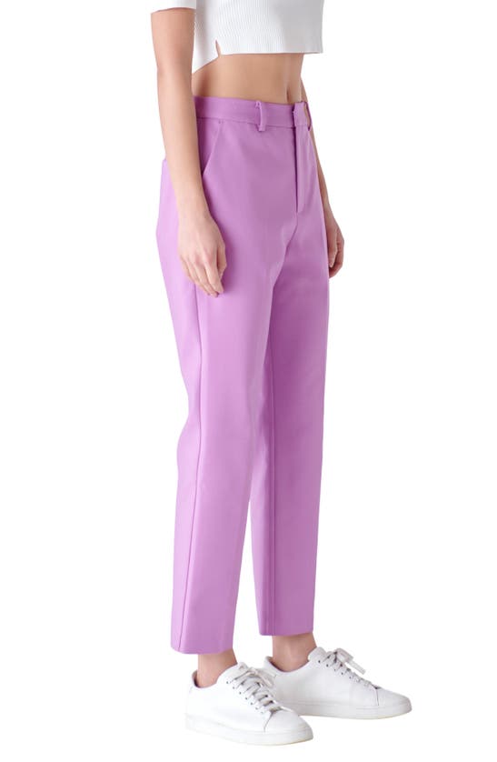 Shop English Factory Cigarette Pants In Lilac