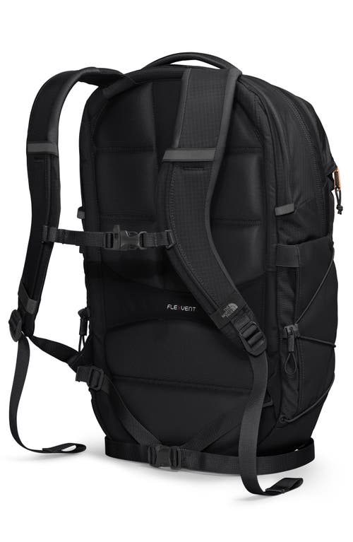 Shop The North Face Borealis Water Repellent Luxe Backpack In Black/burnt Coral Metallic