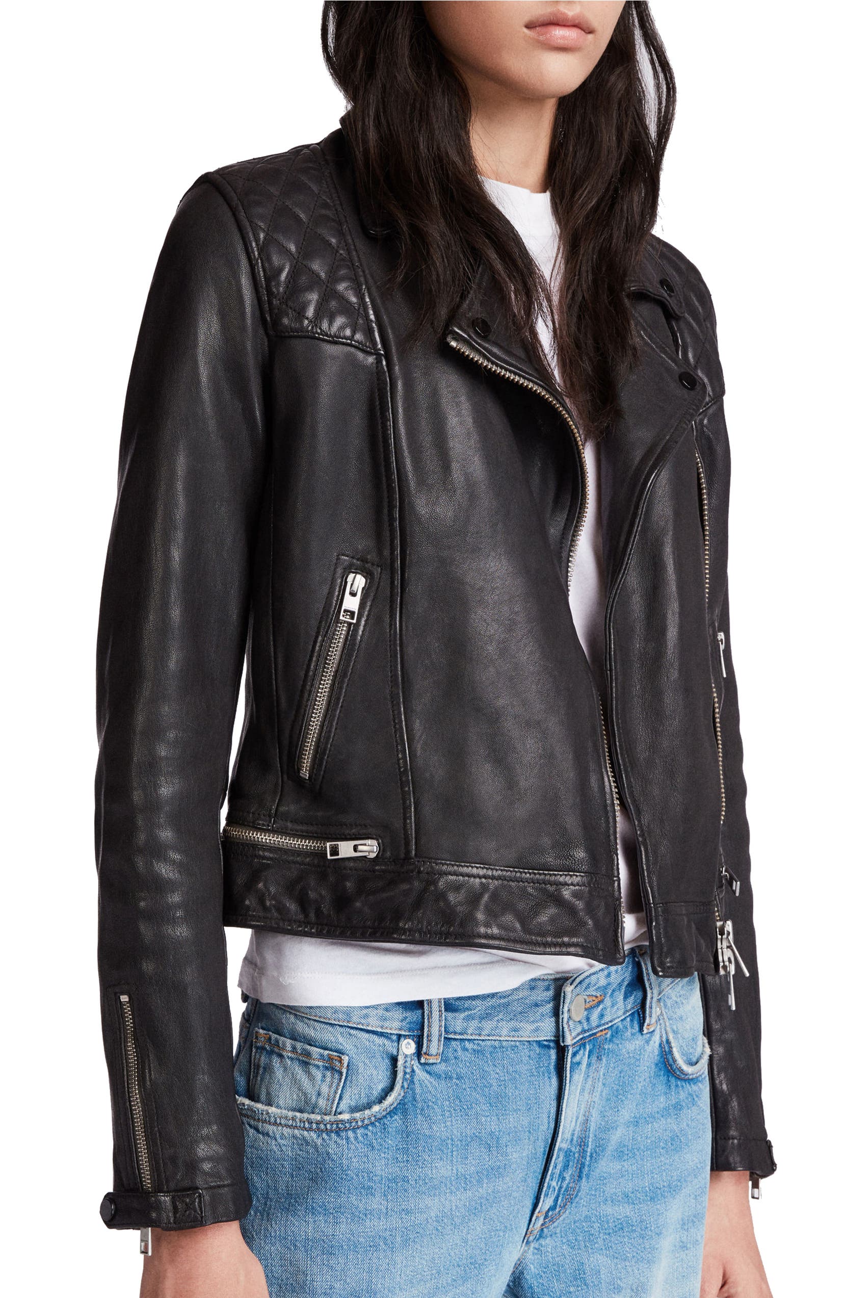 Conroy Leather Biker Jacket