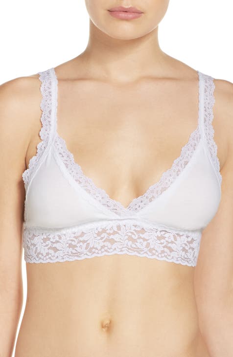 Hanky Panky padded triangle bralette white - elle BOUTIQUE