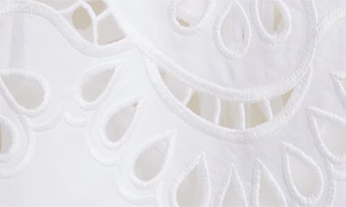 Dolce & Gabbana Cotton Minidress With Straps And Cut-out Detailing In W0800 Bianco Ottico