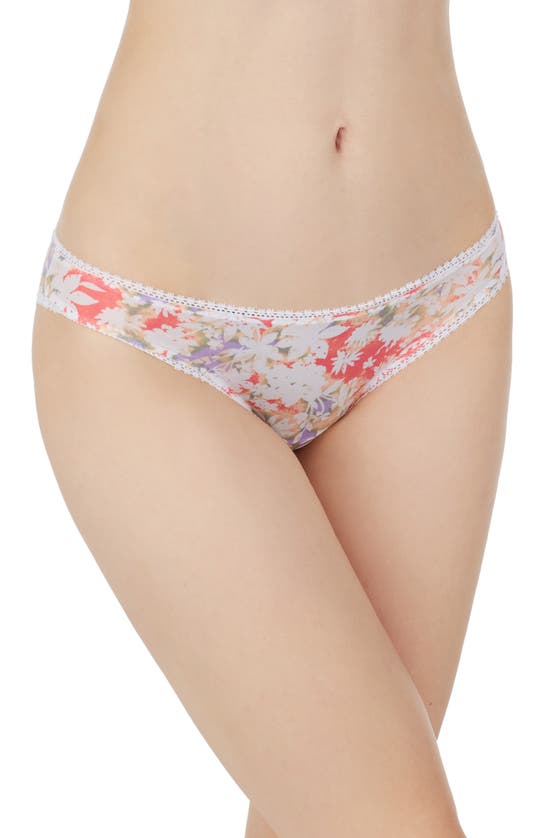On Gossamer Triple Mesh Print Bikini In Soft Floral
