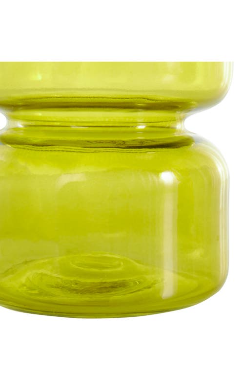 Vivian Lune Home Set Of 2 Glass Vases In Green
