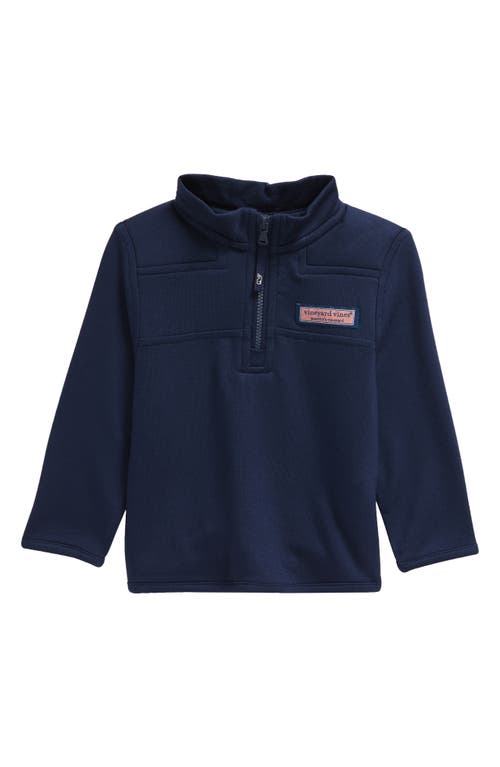 Shop Vineyard Vines Dreamcloth Quarter Zip Pullover In Nautical Navy