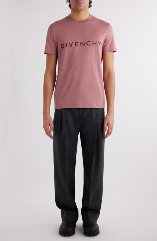 Shop Givenchy Slim Fit Cotton Logo Tee In Old Pink